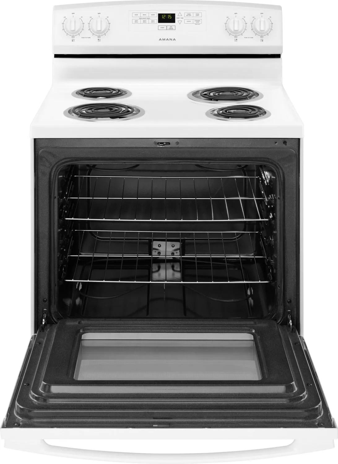 Amana White Freestanding Electric Range (4.8 Cu. Ft.) - YACR4303MFW