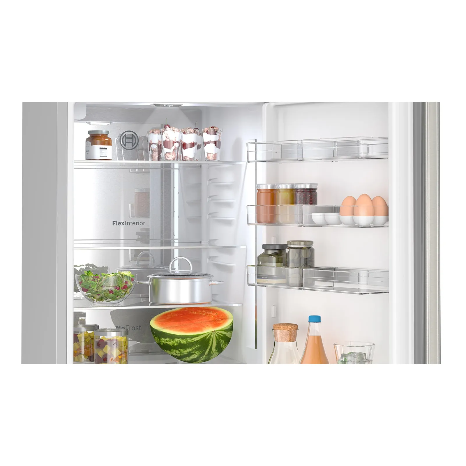 Bosch 24" Stainless Steel Smart Counter-depth Bottom Freezer Refrigerator with Home Connect (12.8 Cu. Ft) - B24CB80ESS