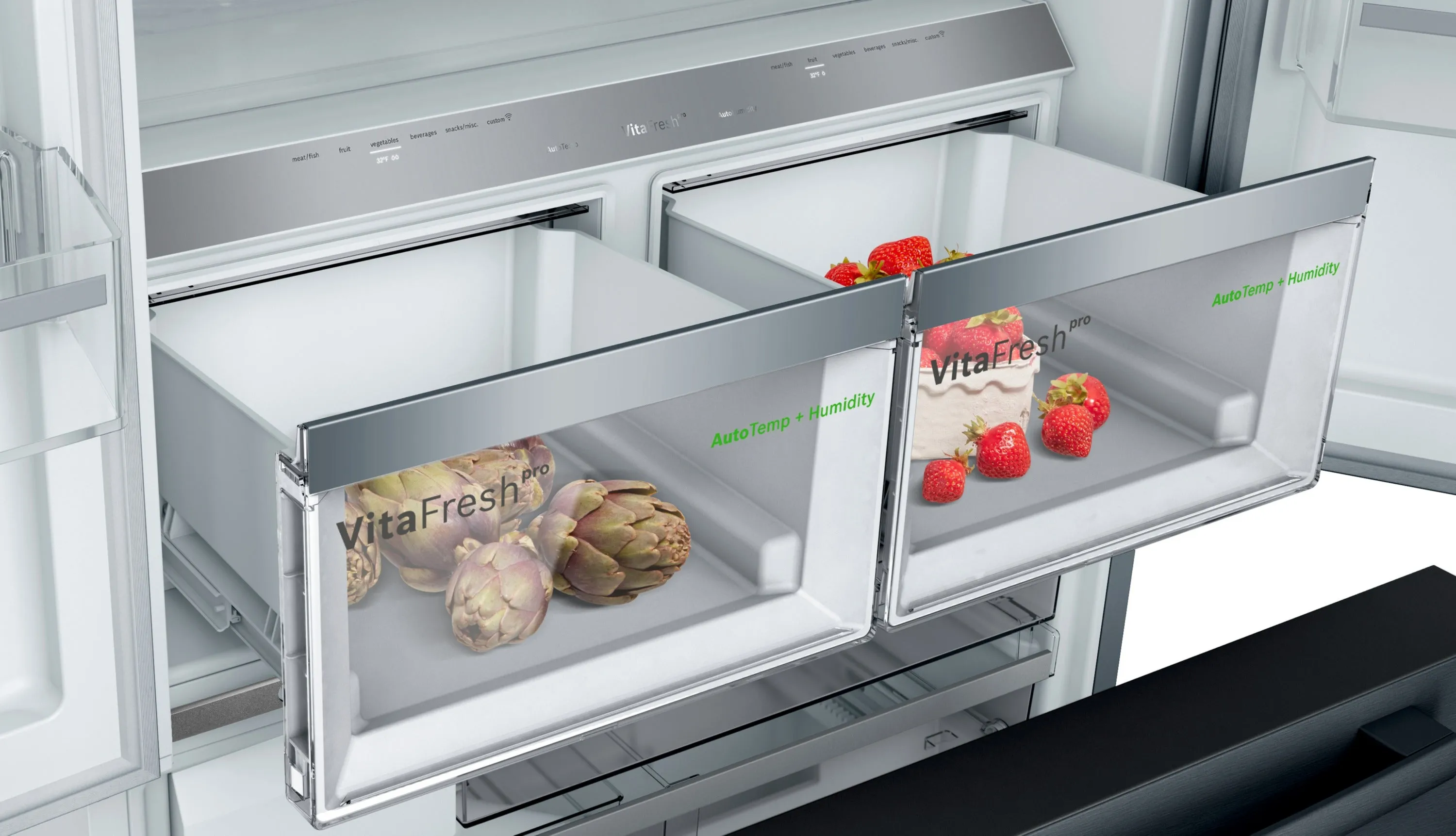 Bosch 800 Series Black Stainless Steel Counter-Depth French Door Refrigerator - B36CT80SNB