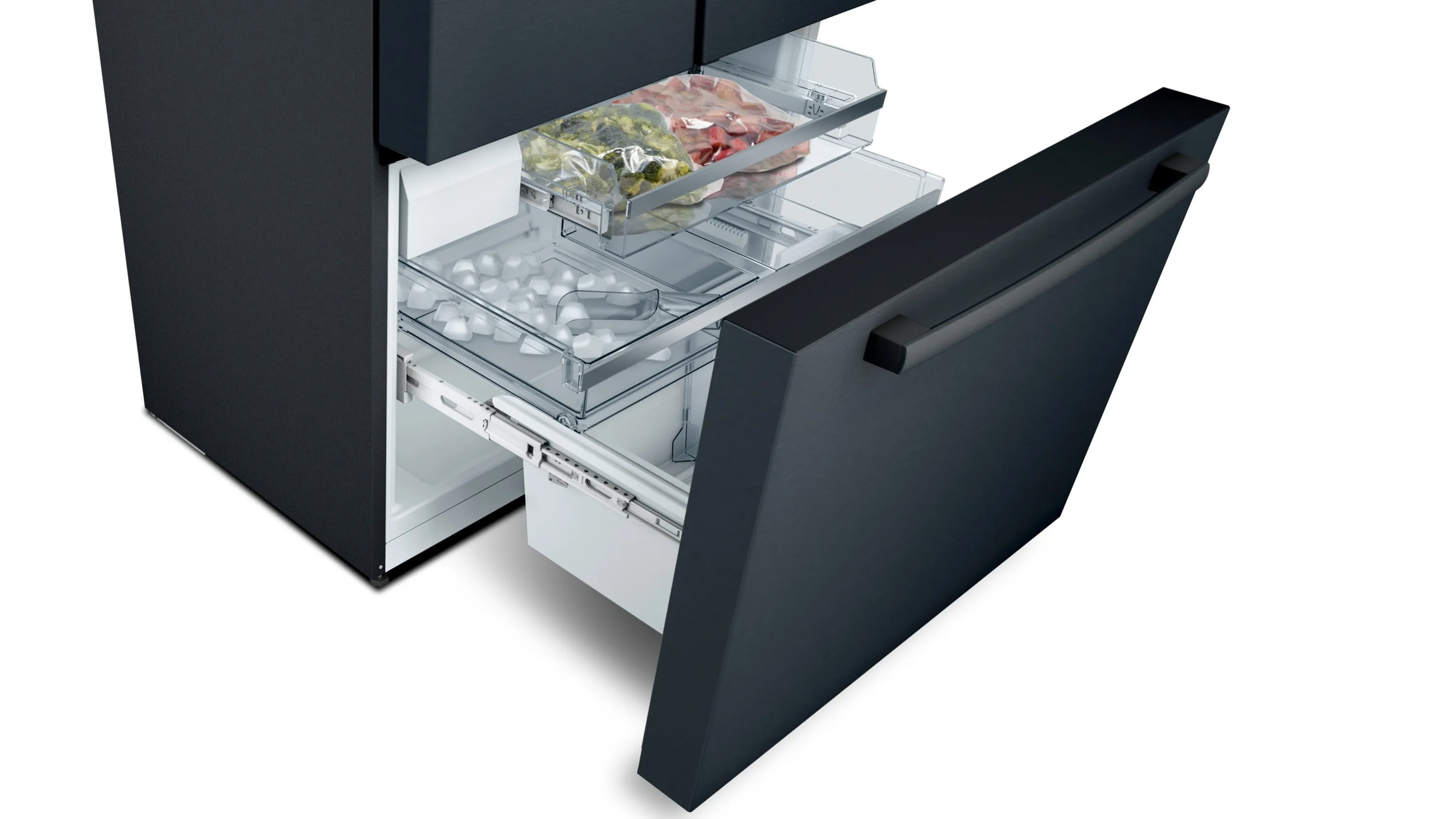 Bosch 800 Series Black Stainless Steel Counter-Depth French Door Refrigerator - B36CT80SNB