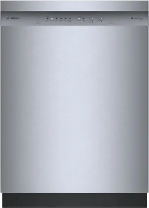 Bosch Fingerprint Resistant Brushed Steel Built-In 300 Series Dishwasher with Home Connect (48 dBA) - SHE41CM5N