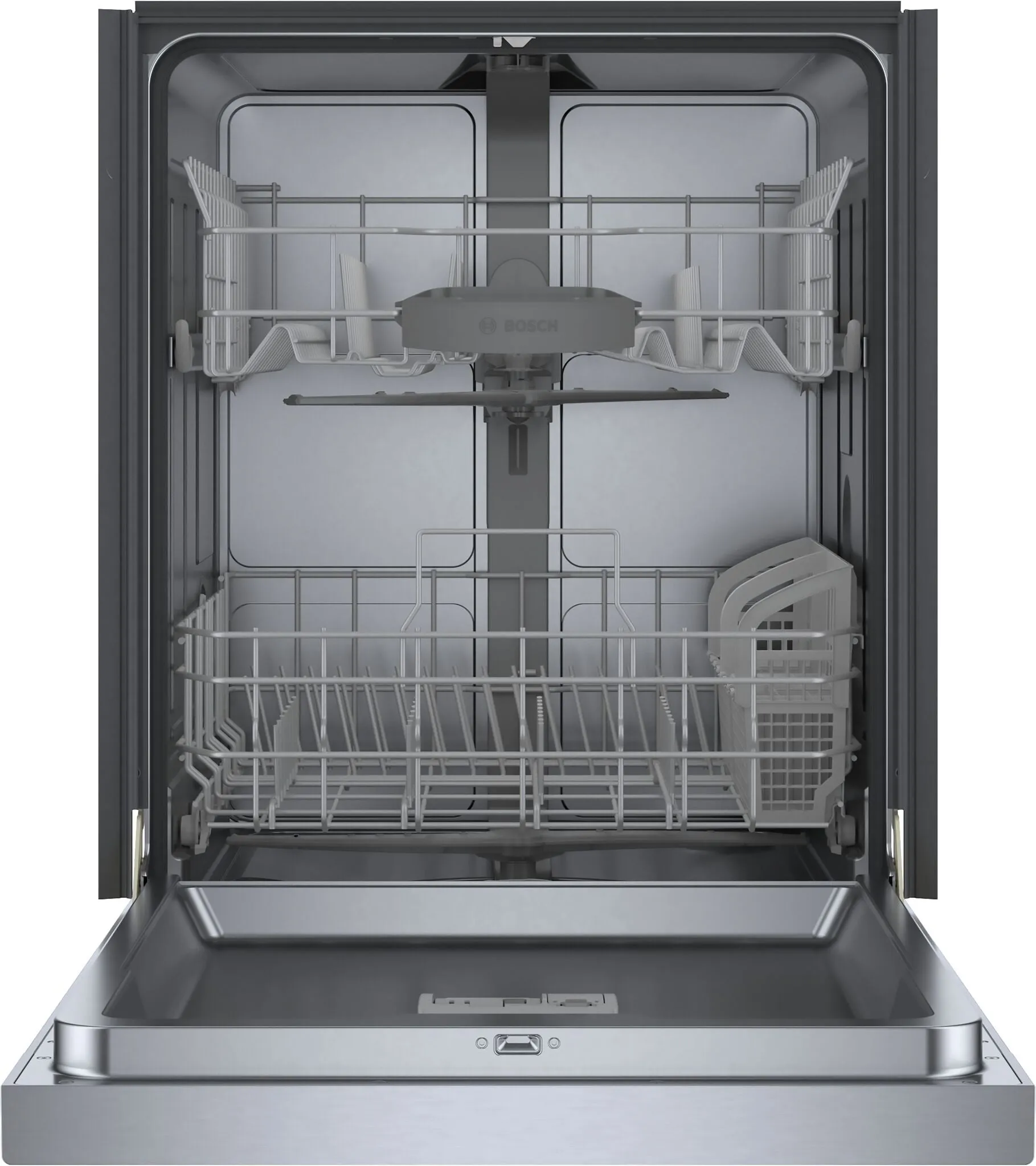 Bosch Fingerprint Resistant Brushed Steel Built-In 300 Series Dishwasher with Home Connect (48 dBA) - SHE41CM5N