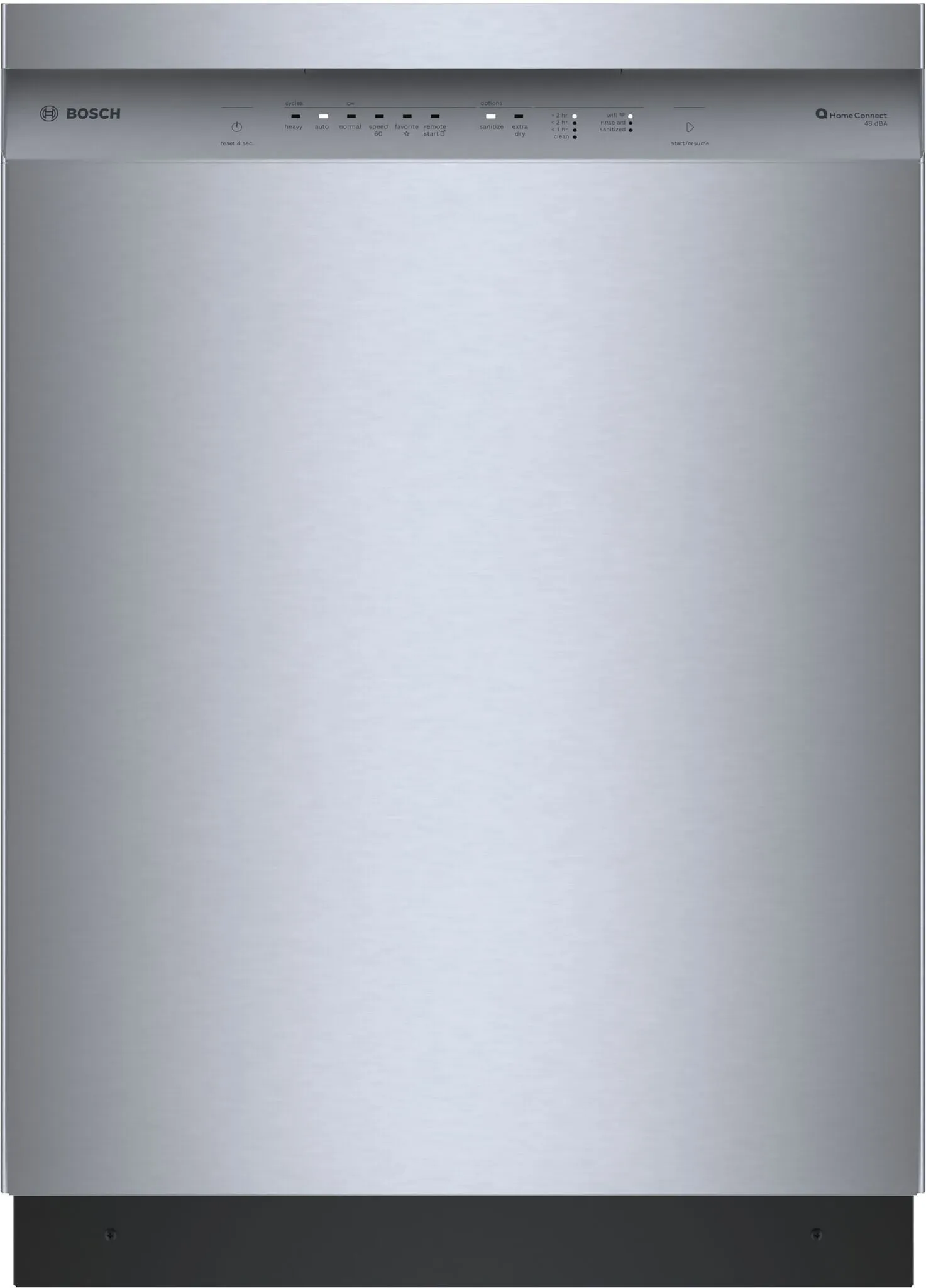 Bosch Fingerprint Resistant Brushed Steel Built-In 300 Series Dishwasher with Home Connect (48 dBA) - SHE41CM5N