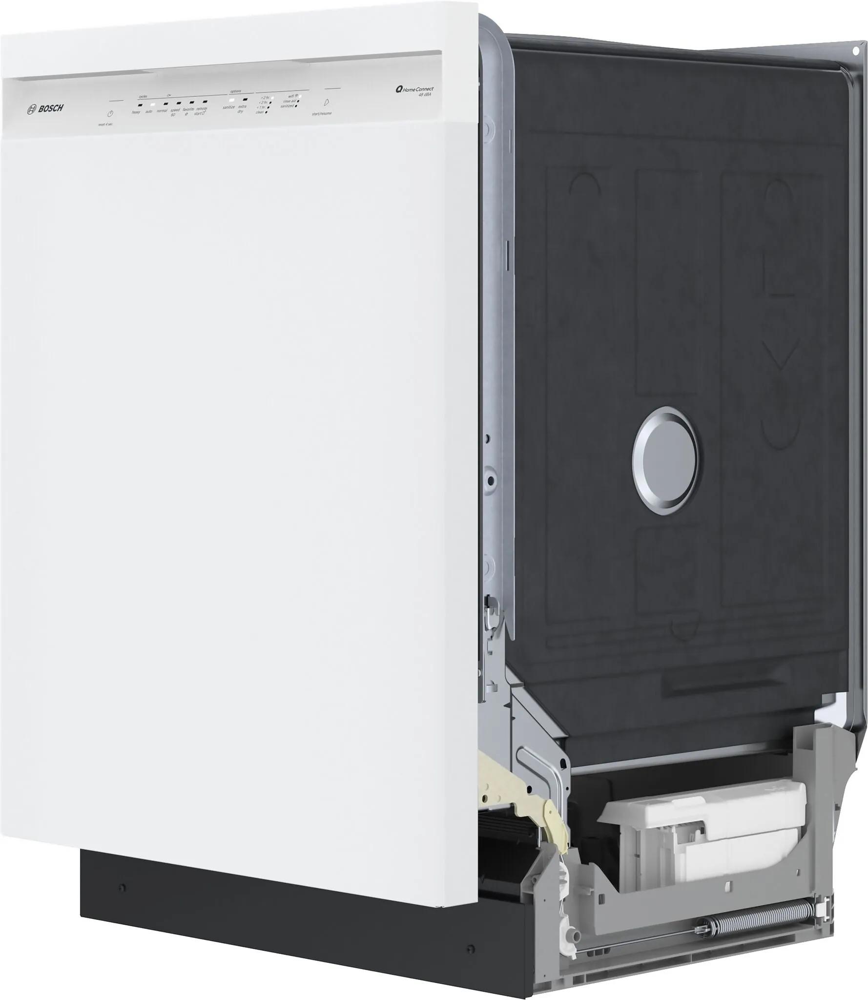 Bosch White 300 Series Built-In Dishwasher with Home Connect (48 dBA) - SHE41CM2N