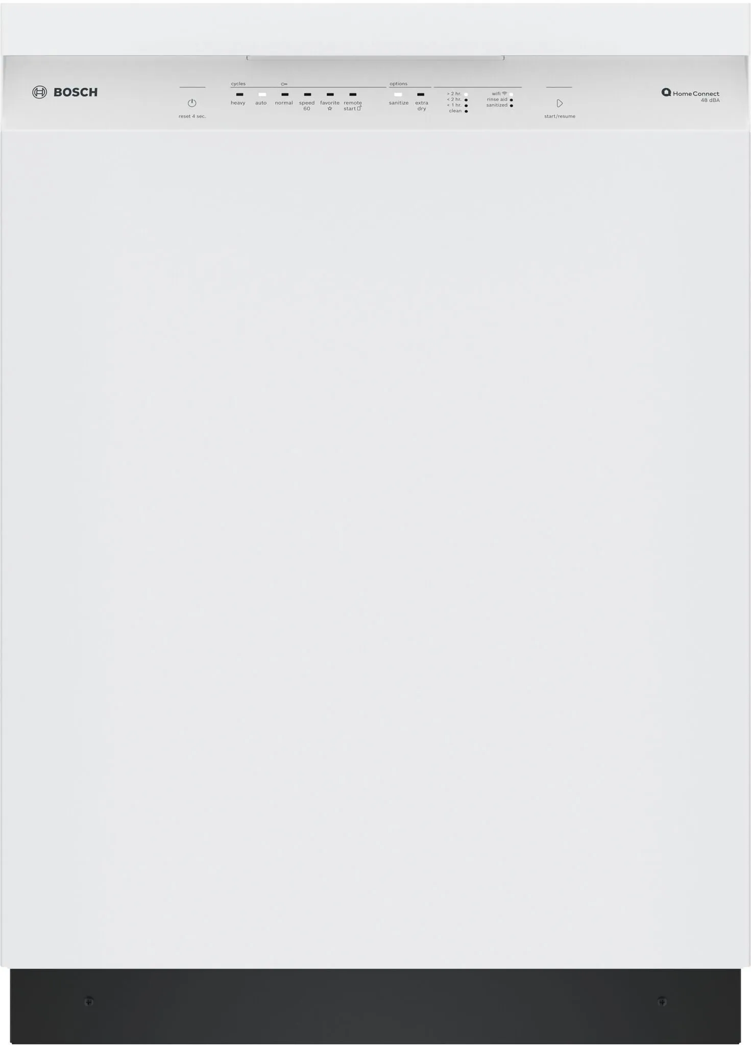 Bosch White 300 Series Built-In Dishwasher with Home Connect (48 dBA) - SHE41CM2N