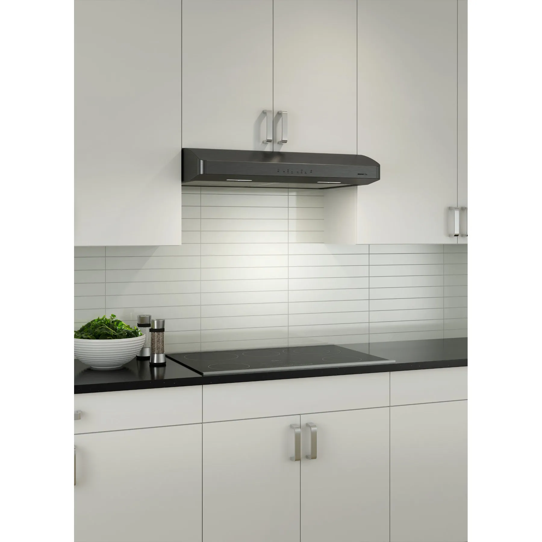 Broan Black Stainless Steel 30" 650 Max CFM Under-the-Cabinet Range Hood - ERLE130BLS
