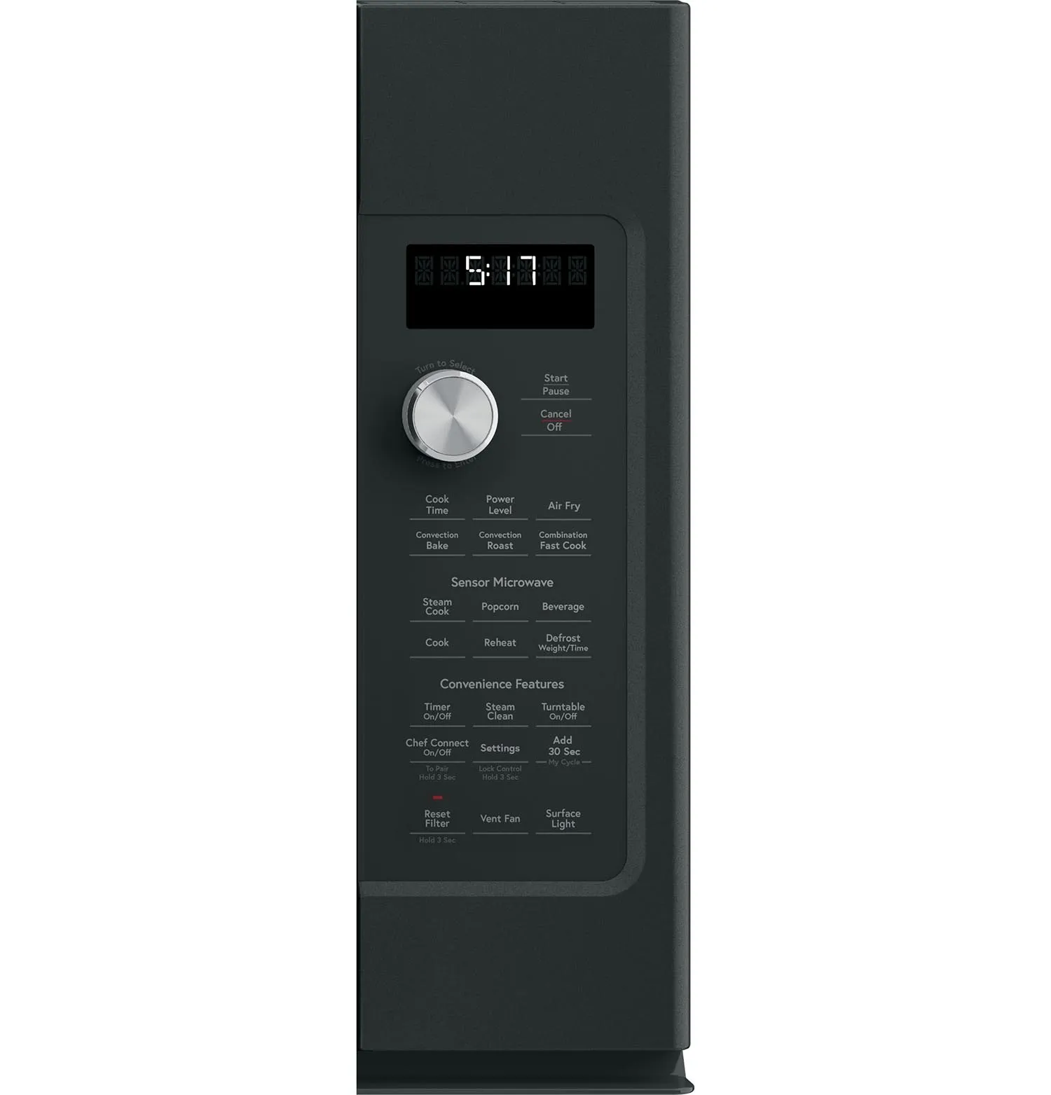 Café Matte Black Convection Over-The-Range Microwave (1.7 Cu Ft)- CVM517P3RD1