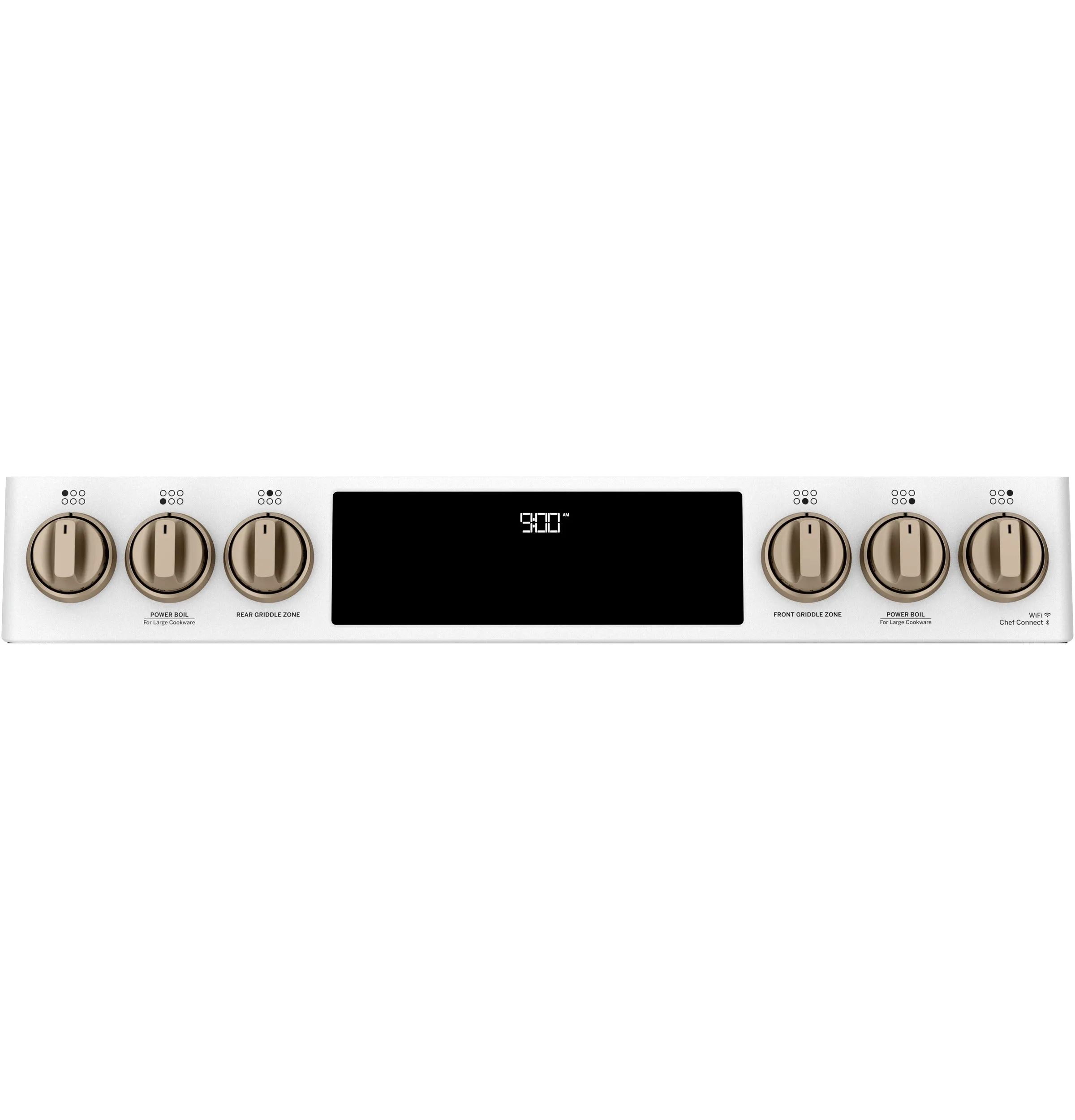 Café™ Matte White 30'' Slide-In Front Control Dual-Fuel Convection Range with Air Fry and Warming Drawer (5.7 Cu.Ft) - CC2S900P4MW2