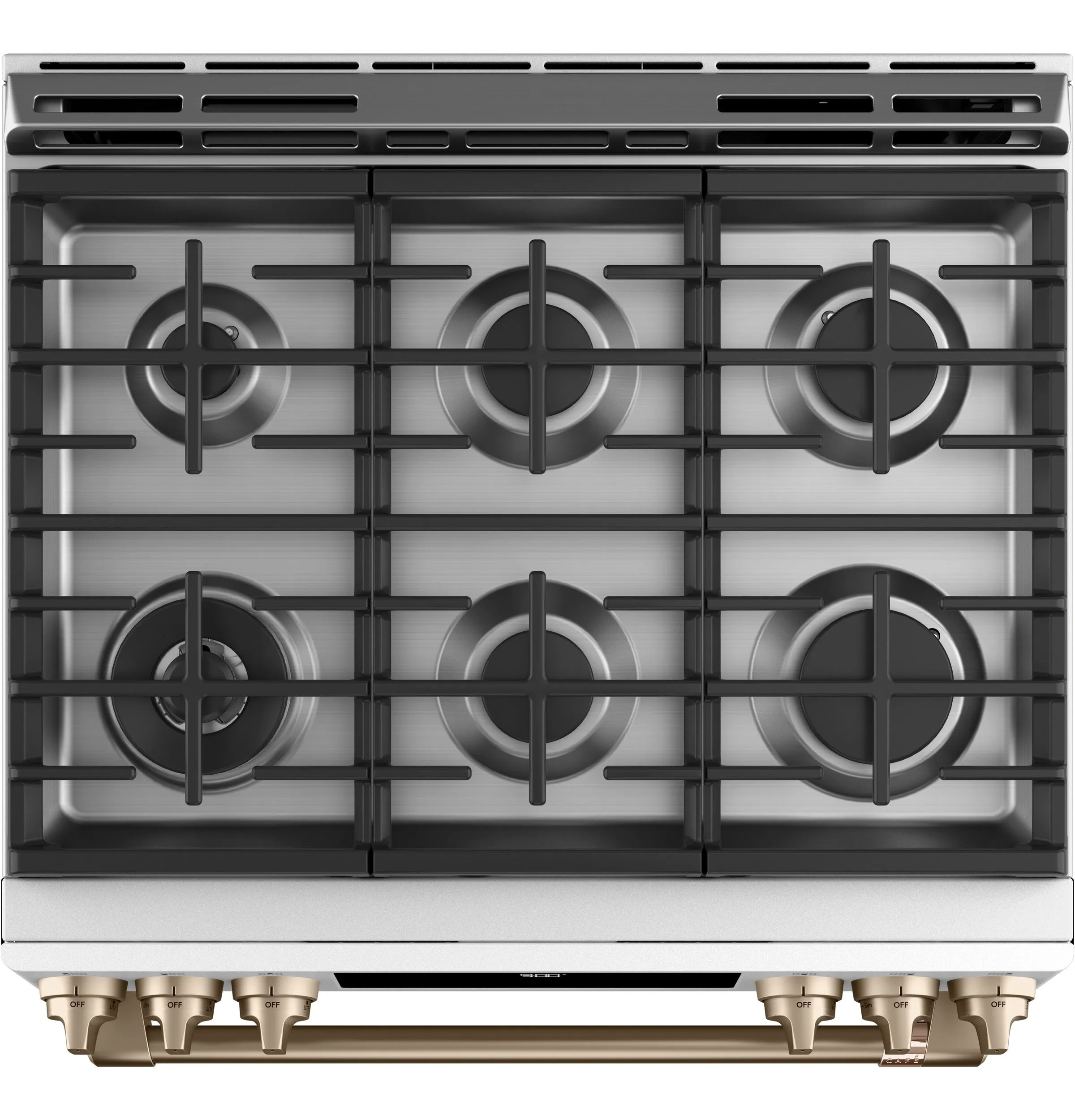 Café™ Matte White 30'' Slide-In Front Control Dual-Fuel Convection Range with Air Fry and Warming Drawer (5.7 Cu.Ft) - CC2S900P4MW2