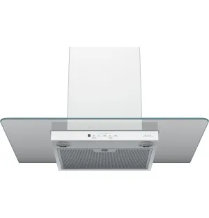 Café Matte White 30" 350-CFM Wall-Mount Glass Canopy Chimney Hood - CVW73014MWM