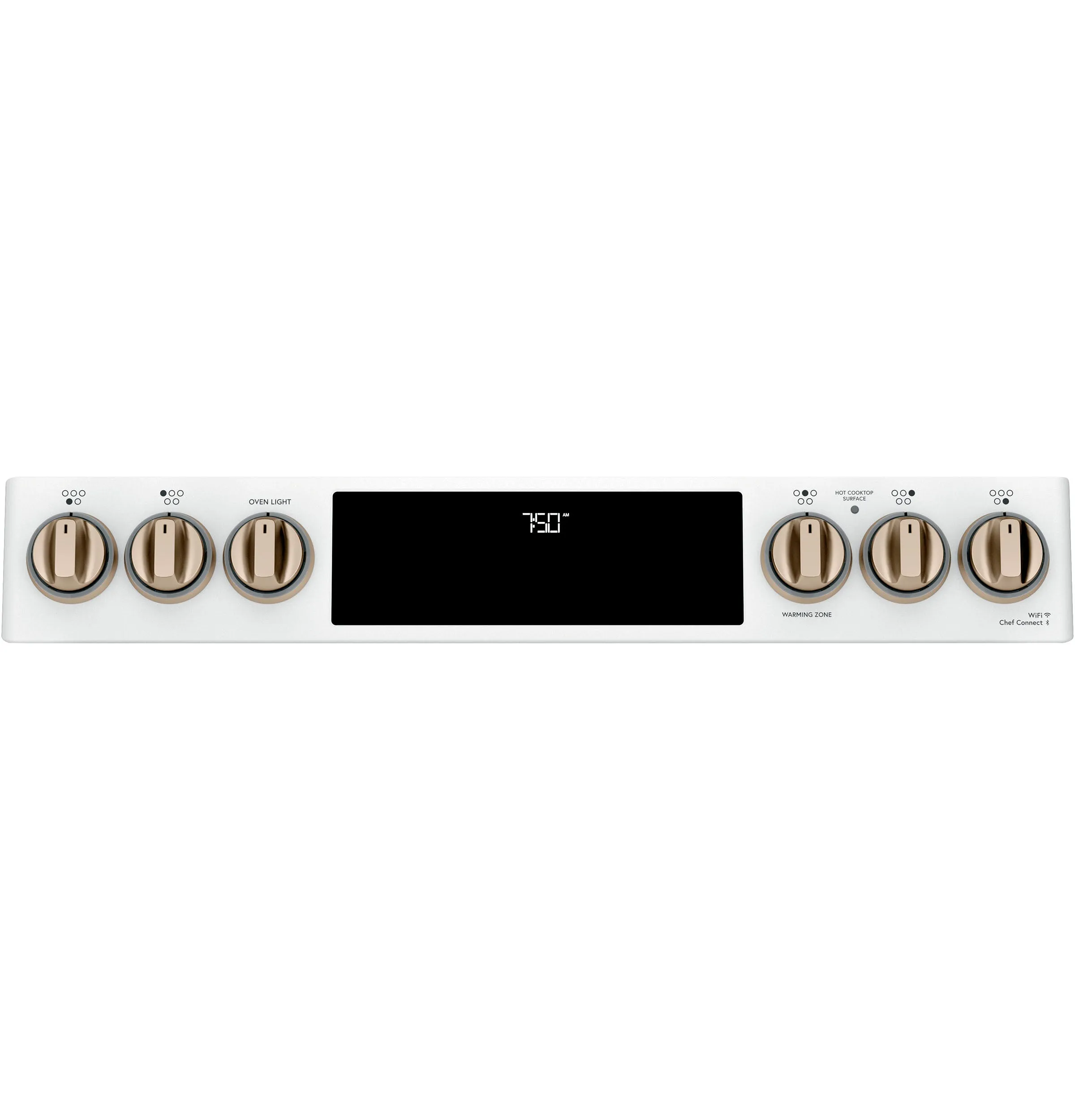 Café™ Matte White 30" Slide-In Front Control Radiant and Convection Double Oven Range with Air Fry (6.7 Cu.Ft) - CCES750P4MW2