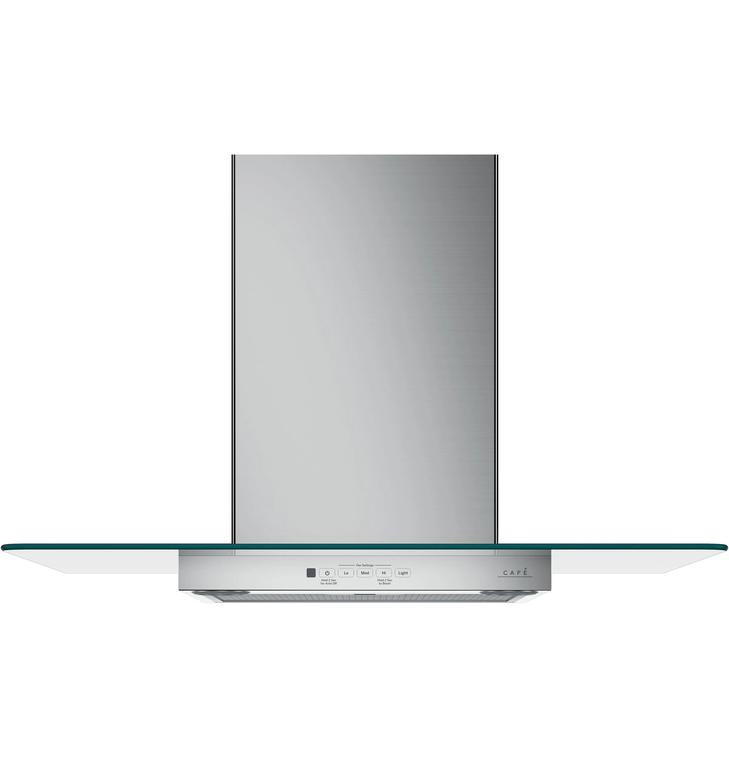 Café Stainless Steel 30" 350-CFM Wall-Mount Glass Canopy Chimney Hood - CVW73012MSS