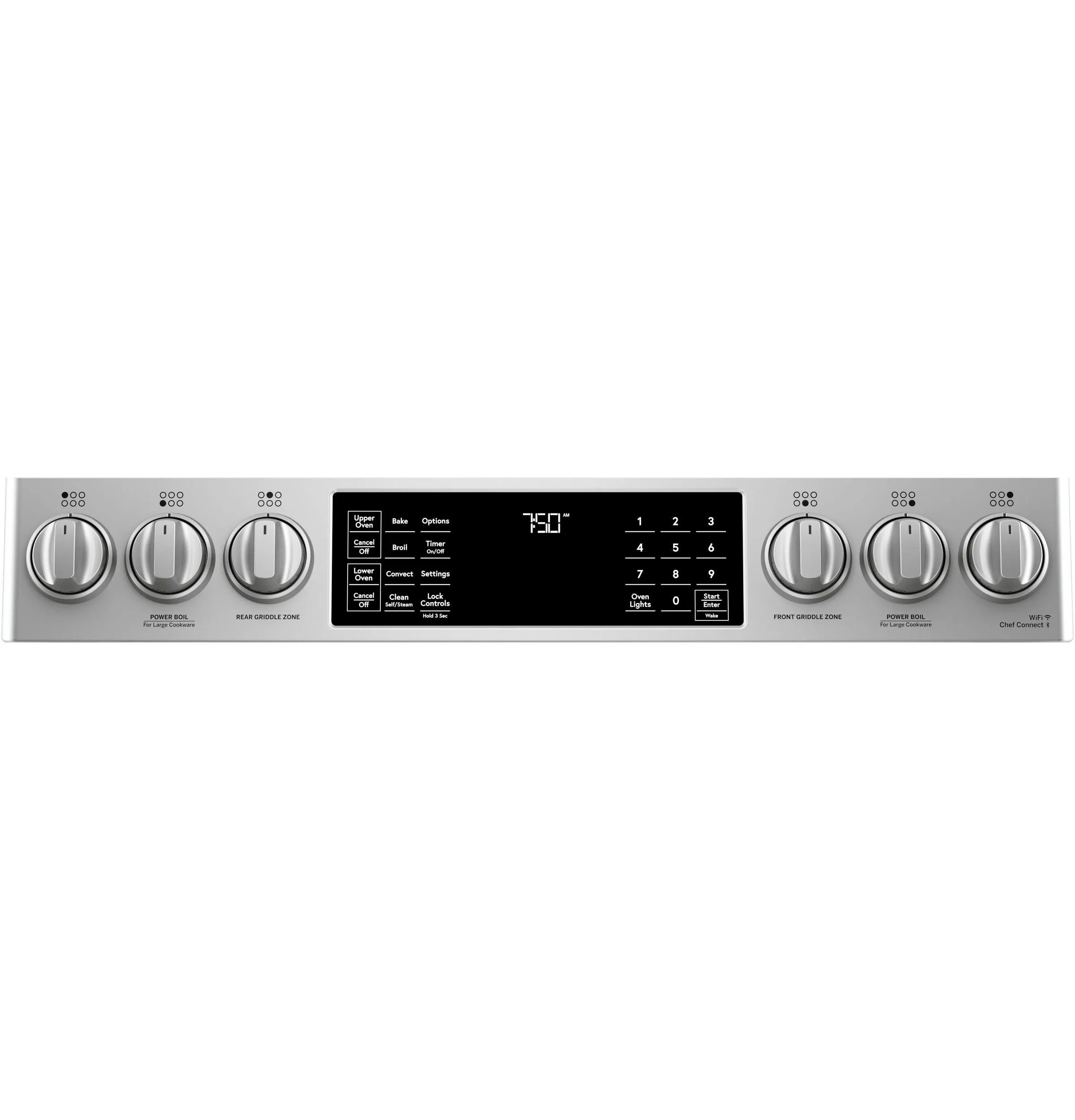 Café™ Stainless Steel 30" Slide-In Front Control Gas Double Oven with Convection Range and Air Fry (6.7 Cu.Ft) - CCGS750P2MS1