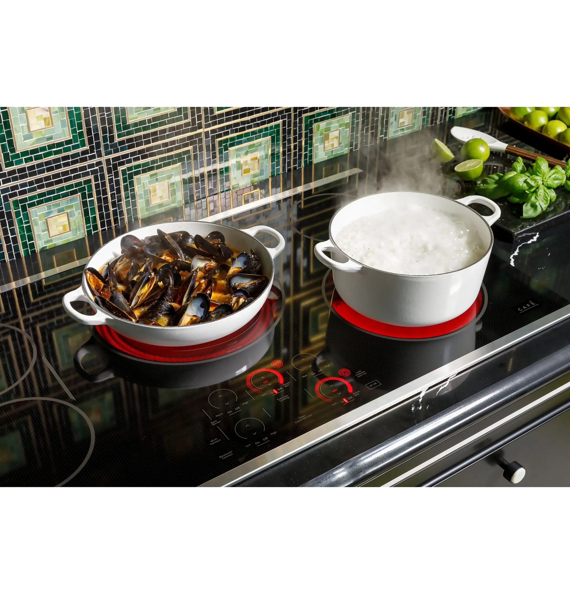 Café Stainless Steel 36" Touch-Control Electric Cooktop - CEP90362TSS