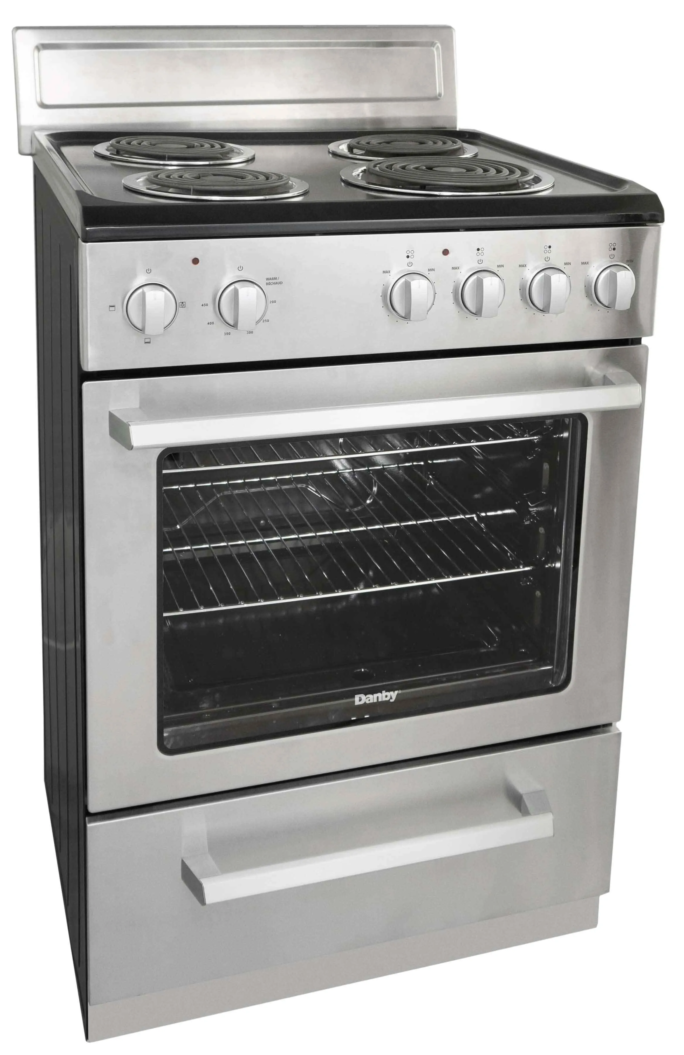 Danby Black and Stainless Coil Range 24" - DERM240BSSC