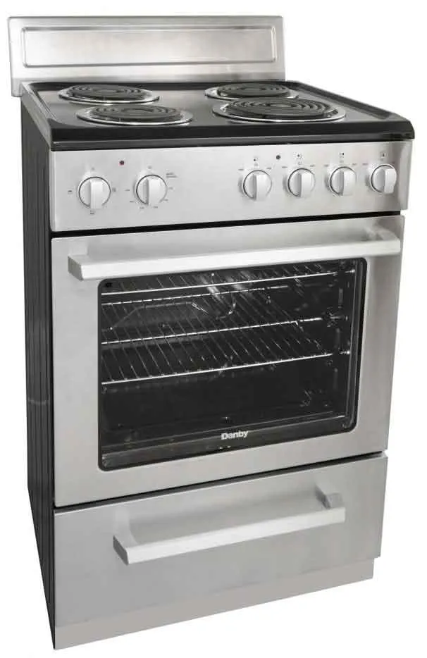 Danby Black and Stainless Coil Range 24" - DERM240BSSC