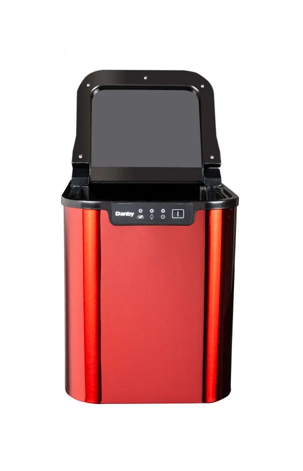 Danby Red Stainless Steel Ice Maker (2lb) - DIM2500RDB