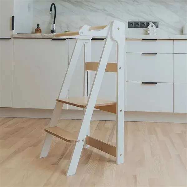 Duck Woodworks Transformable Kitchen Tower White