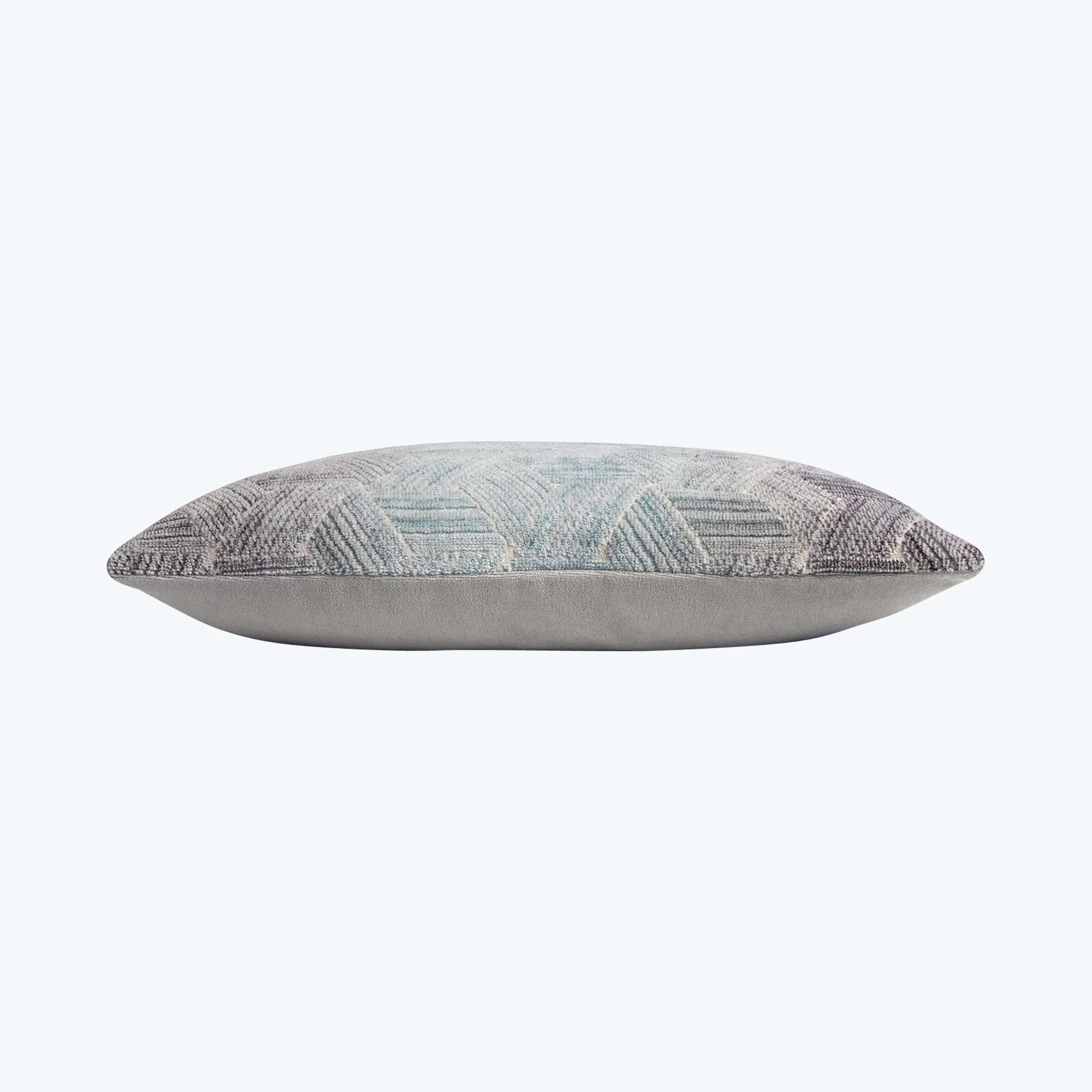 Entwined Woven Jacquard Lumbar Pillow Storm