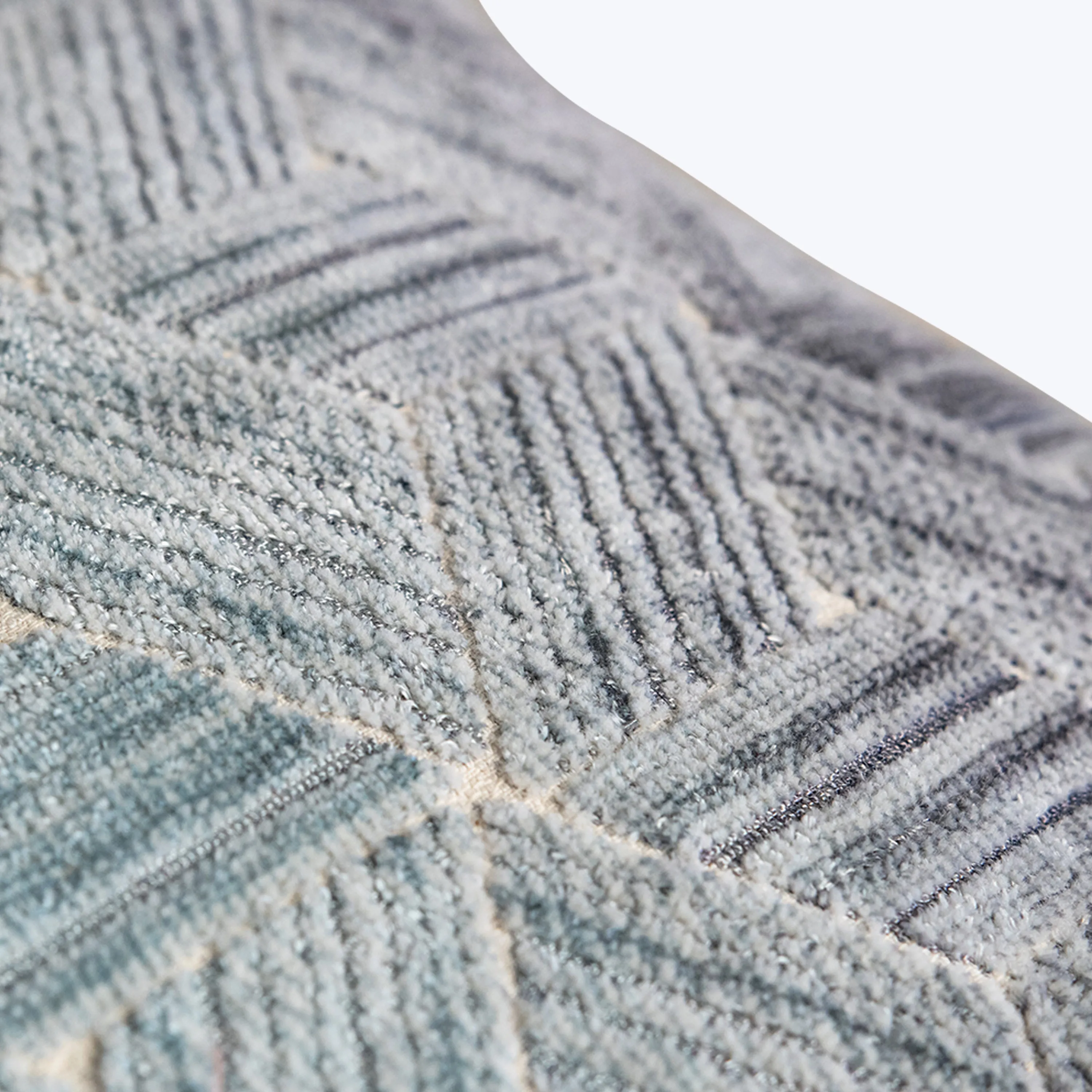 Entwined Woven Jacquard Lumbar Pillow Storm