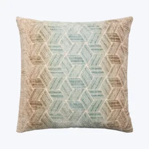 Entwined Woven Jacquard Pillow Agave