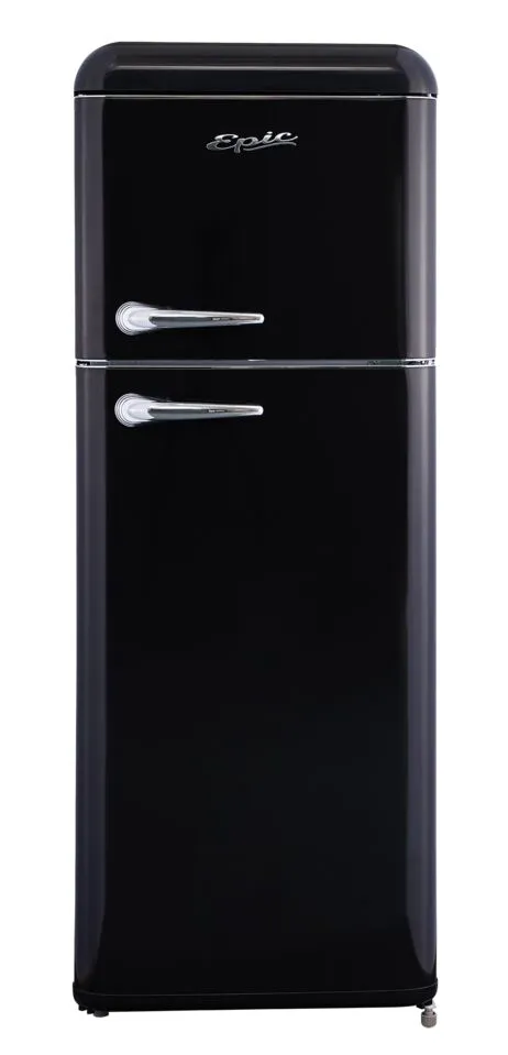 Epic 21.5" Black Retro Top Mount Refrigerator (7.5 cu. ft.) - ERR82BL-1