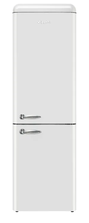 Epic 24" White Retro Bottom Mount Refrigerator (11.0 cu. ft.) - ERFF111W