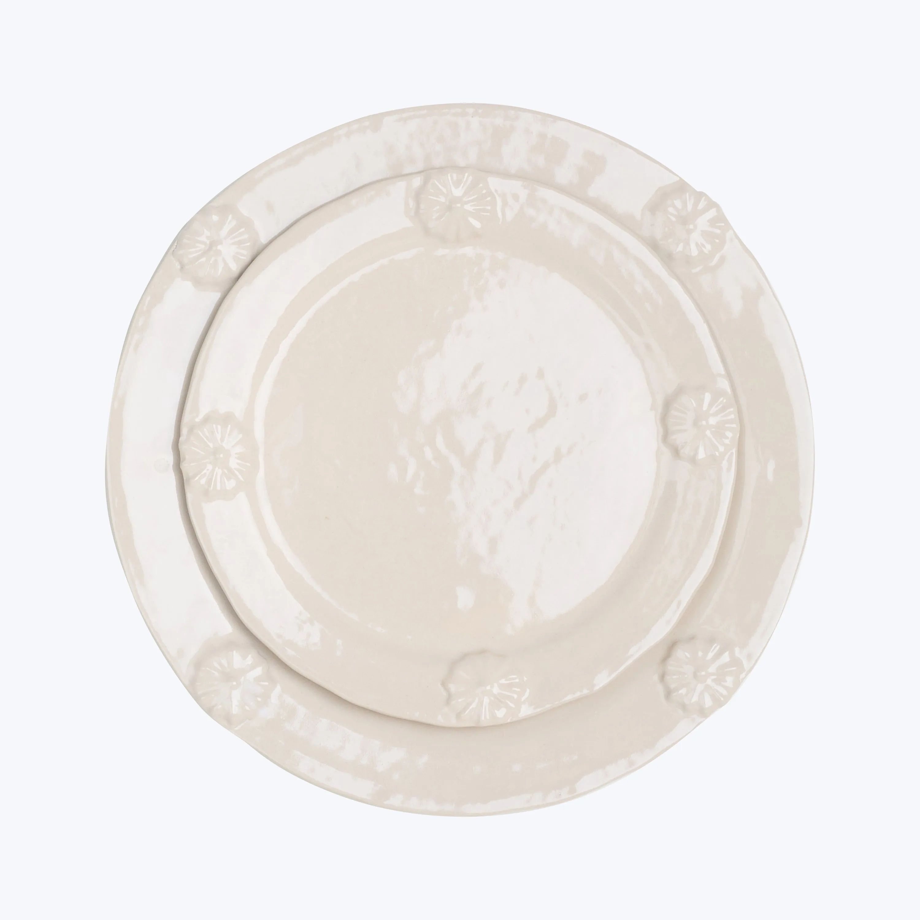 Flower Rim Dessert Plate
