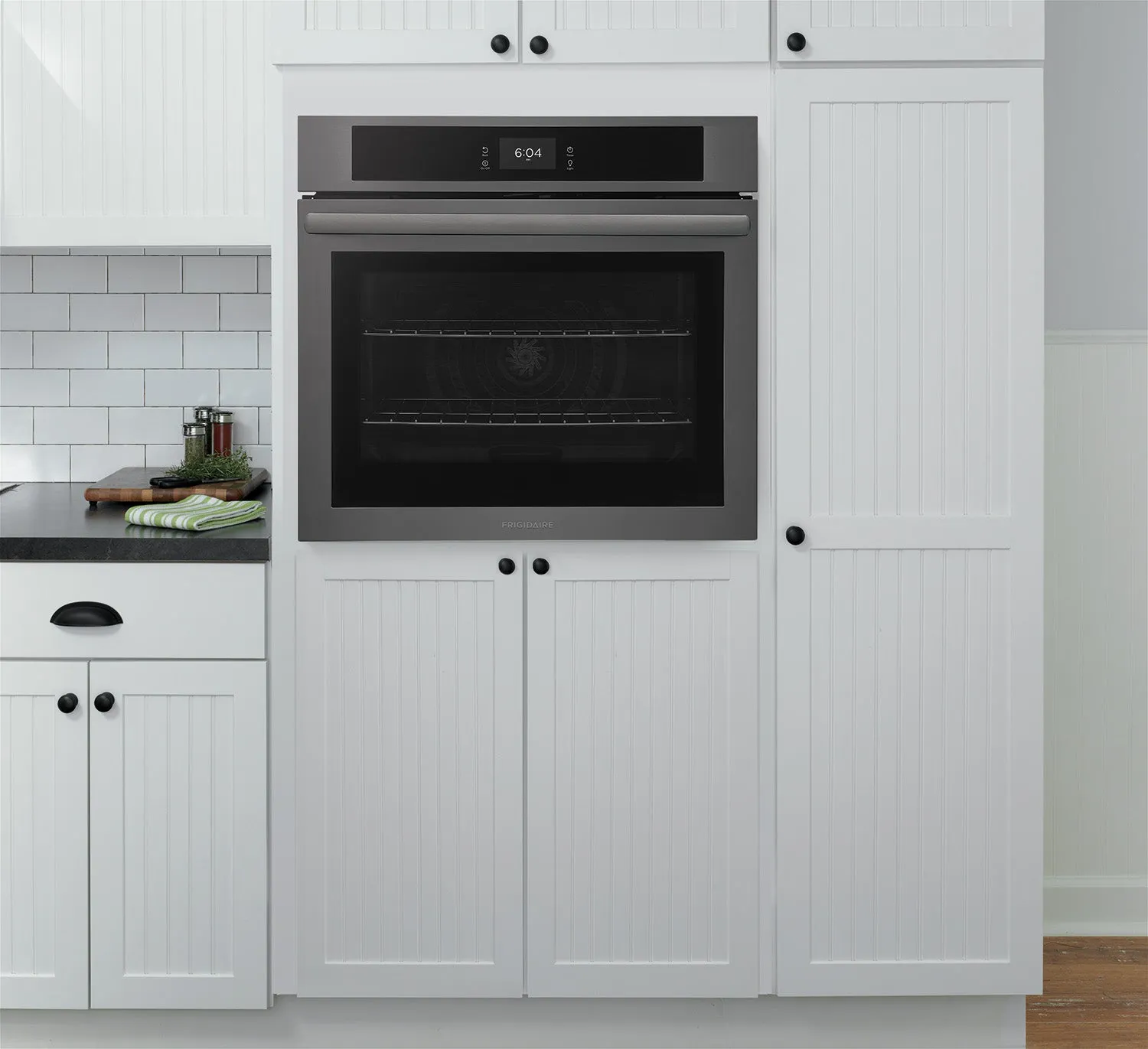 Frigidaire Black Stainless Steel 30" Single Wall Oven with Fan Convection (5.3 Cu. Ft) - FCWS3027AD