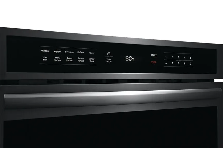 Frigidaire Gallery Black Stainless Steel 30" Built-In Microwave Oven with Drop-Down Door (1.6 Cu. Ft.) - GMBD3068AD