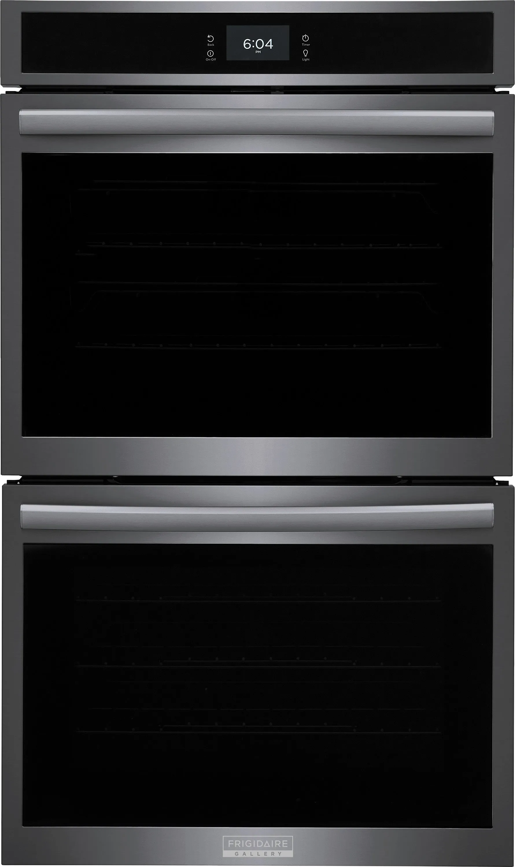 Frigidaire Gallery Smudge-Proof Black Stainless Steel 30" Double Wall Oven with Total Convection (10.6 Cu. Ft) - GCWD3067AD