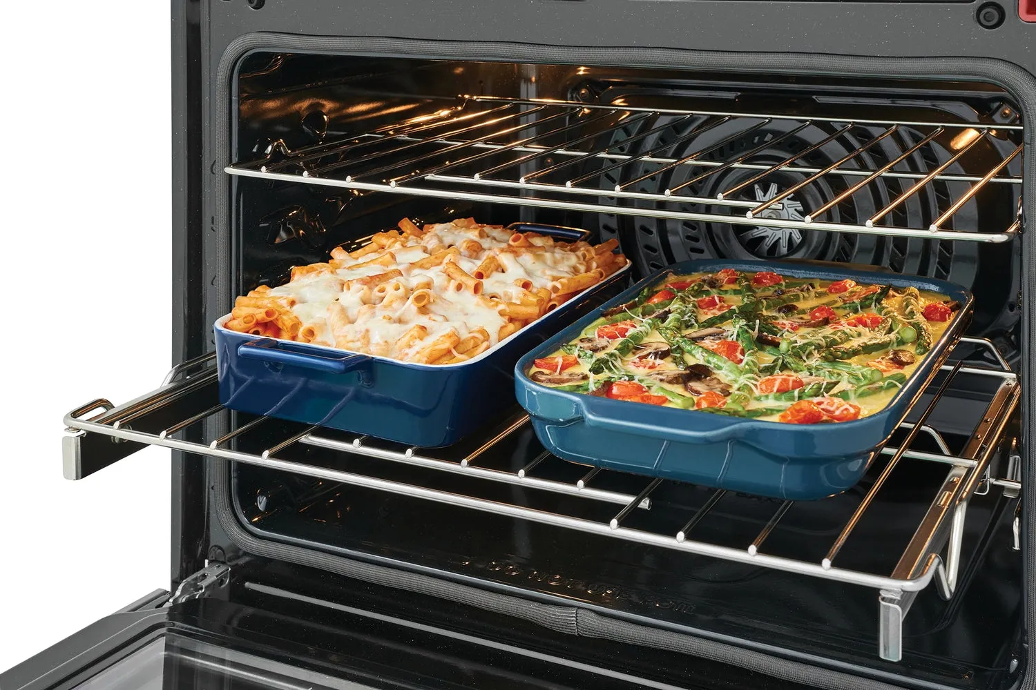 Frigidaire Gallery Smudge-Proof Black Stainless Steel 30" Single Wall Oven with Total Convection (5.3 Cu. Ft) - GCWS3067AD