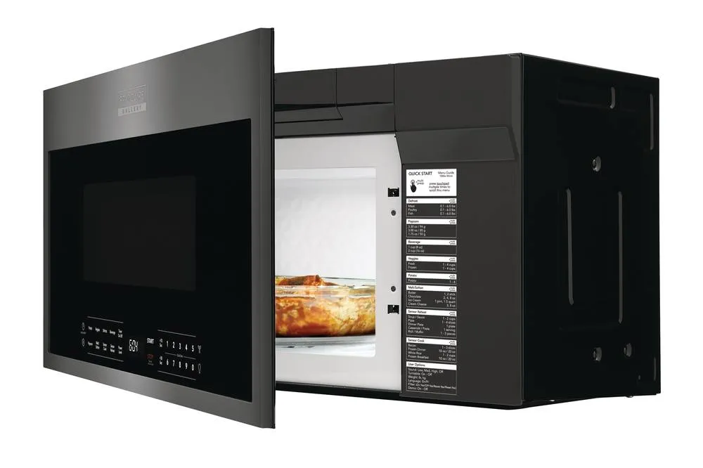 Frigidaire Gallery Smudge-Proof® Black Stainless Steel Over-The-Range Microwave with Sensor Cook (1.9 Cu. Ft.) - GMOS1964AD
