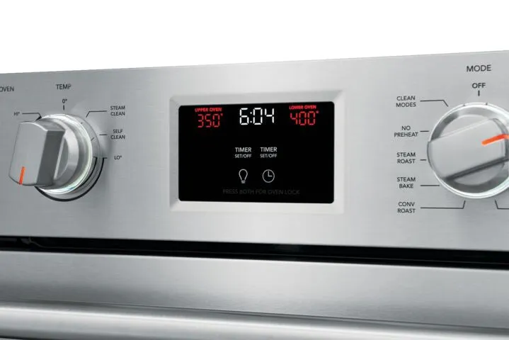 Frigidaire Professional Smudge-Proof® Stainless Steel 30" Double Wall Oven with Total Convection (10.6 cu. ft.) - PCWD3080AF