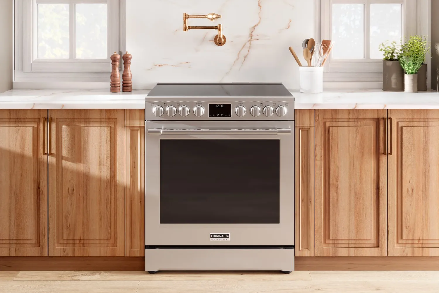 Frigidaire Professional Smudge-Proof® Stainless Steel 30" Electric Range with Total Convection (6.2 Cu. Ft.) - PCFE308CAF