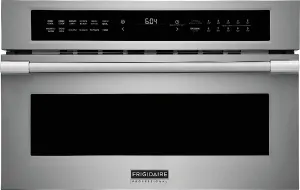 Frigidaire Professional Smudge-Proof Stainless Steel Built-In Convection Microwave with Drop Down Door (1.6 Cu. Ft.) - PMBD3080AF