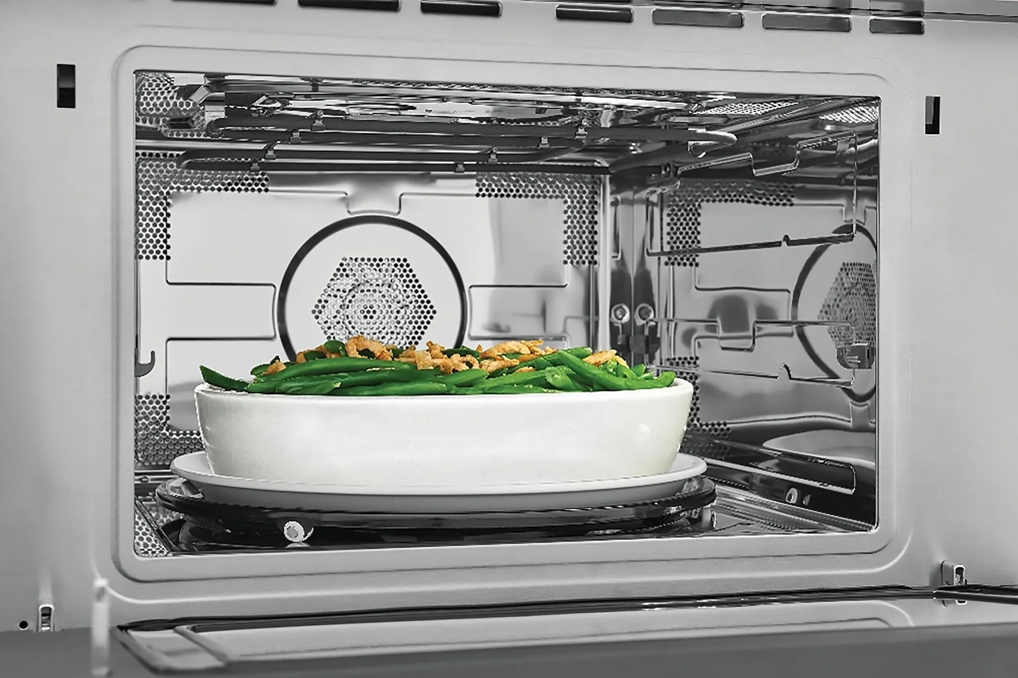 Frigidaire Professional Smudge-Proof Stainless Steel Built-In Convection Microwave with Drop Down Door (1.6 Cu. Ft.) - PMBD3080AF