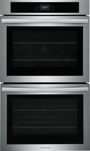 Frigidaire Stainless Steel 30" Double Wall Oven with Fan Convection (10.6 Cu. Ft) - FCWD3027AS