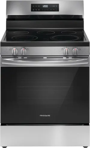 Frigidaire Stainless Steel 30" Freestanding Electric Range with EvenTemp™ (5.3 Cu.Ft) - FCRE306CAS
