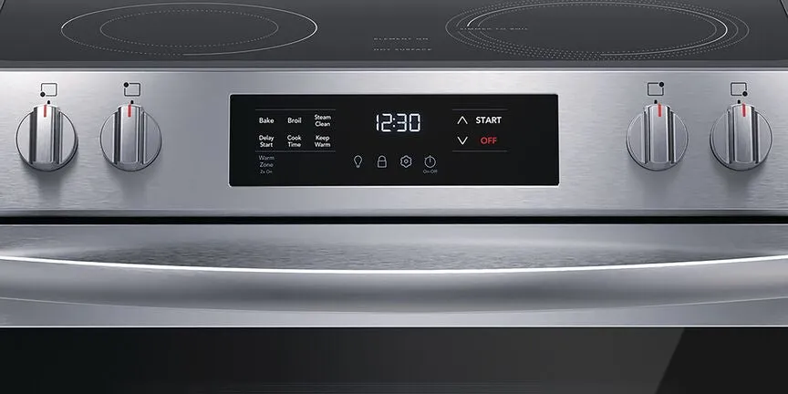 Frigidaire Stainless Steel 30" Front Control Electric Range (5.3 Cu.Ft) - FCFE306CAS