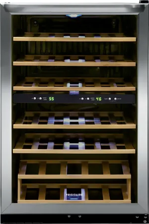Frigidaire Stainless Steel 45-Bottle Dual Zone Wine Cooler (4.4 Cu. Ft.) - FRWW4543AS