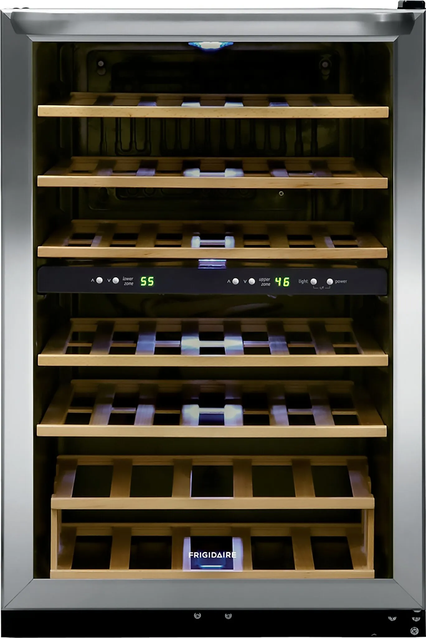 Frigidaire Stainless Steel 45-Bottle Dual Zone Wine Cooler (4.4 Cu. Ft.) - FRWW4543AS