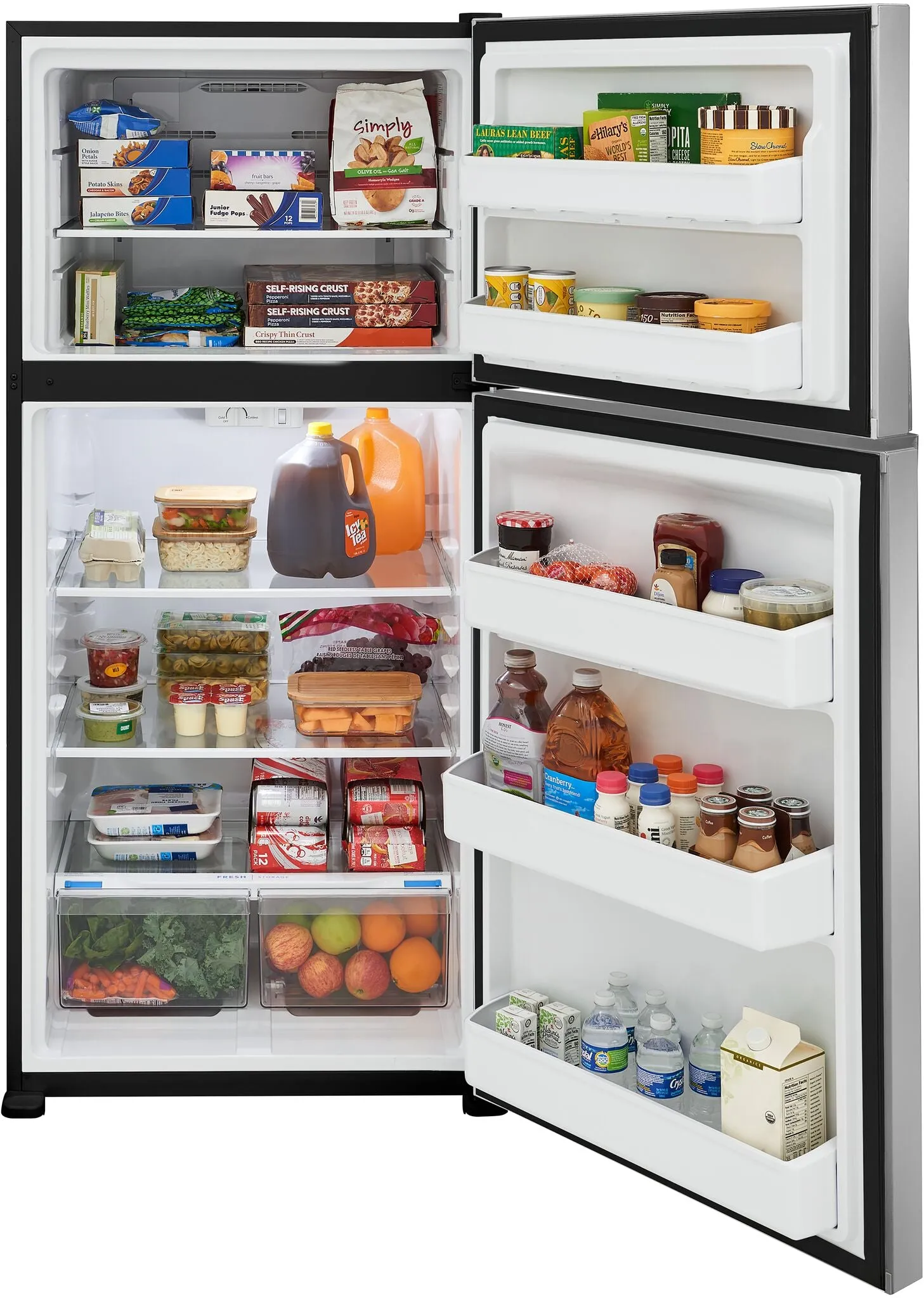 Frigidaire Stainless Steel Top-Freezer Refrigerator (20 Cu. Ft.) - FFHT2022AS