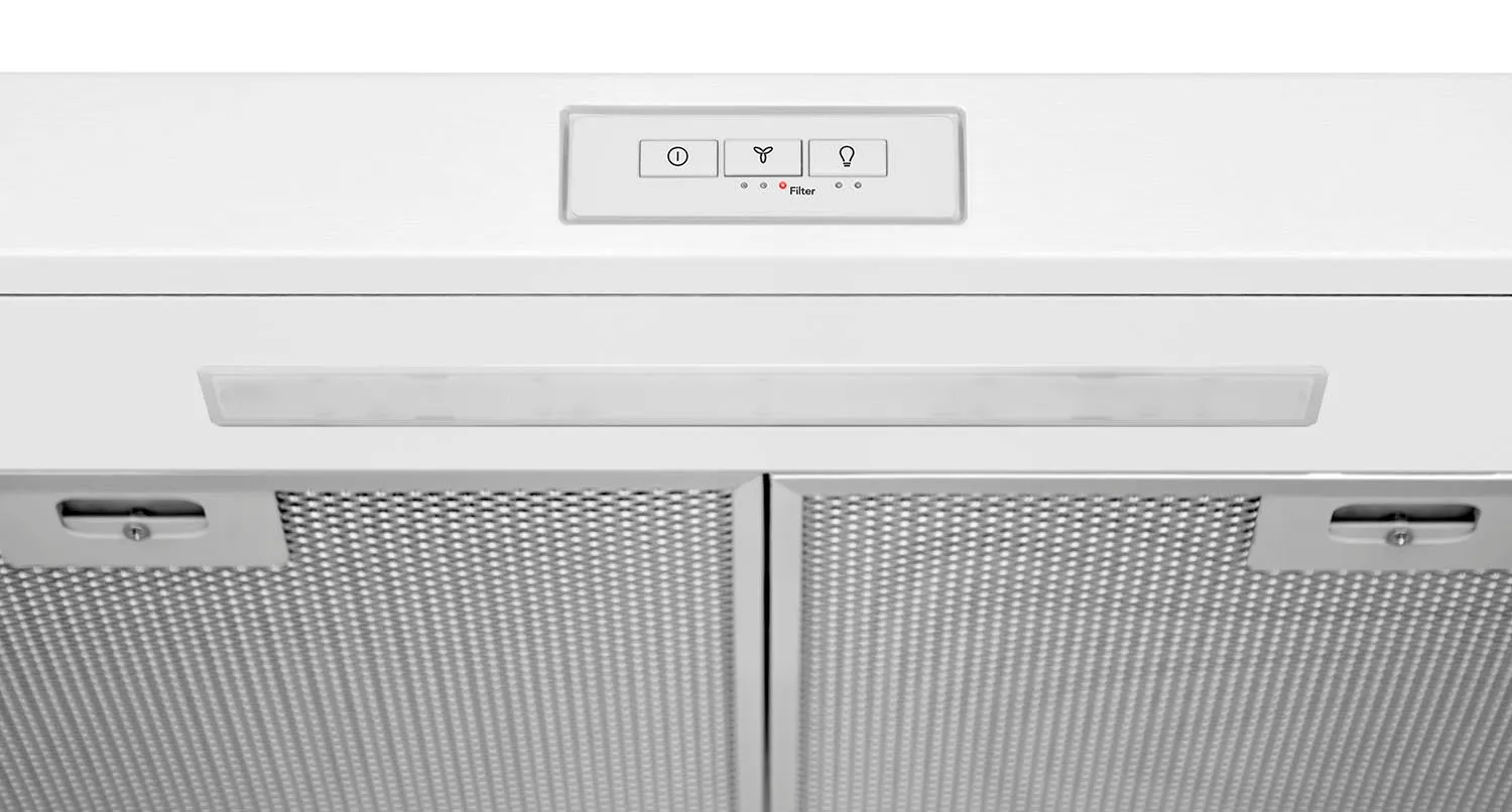 Frigidaire White Undercabinet Ventilation Hood 30" 220 CFM - FCVW3052AW