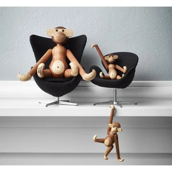 Fritz Hansen Miniature Chair Egg, Black