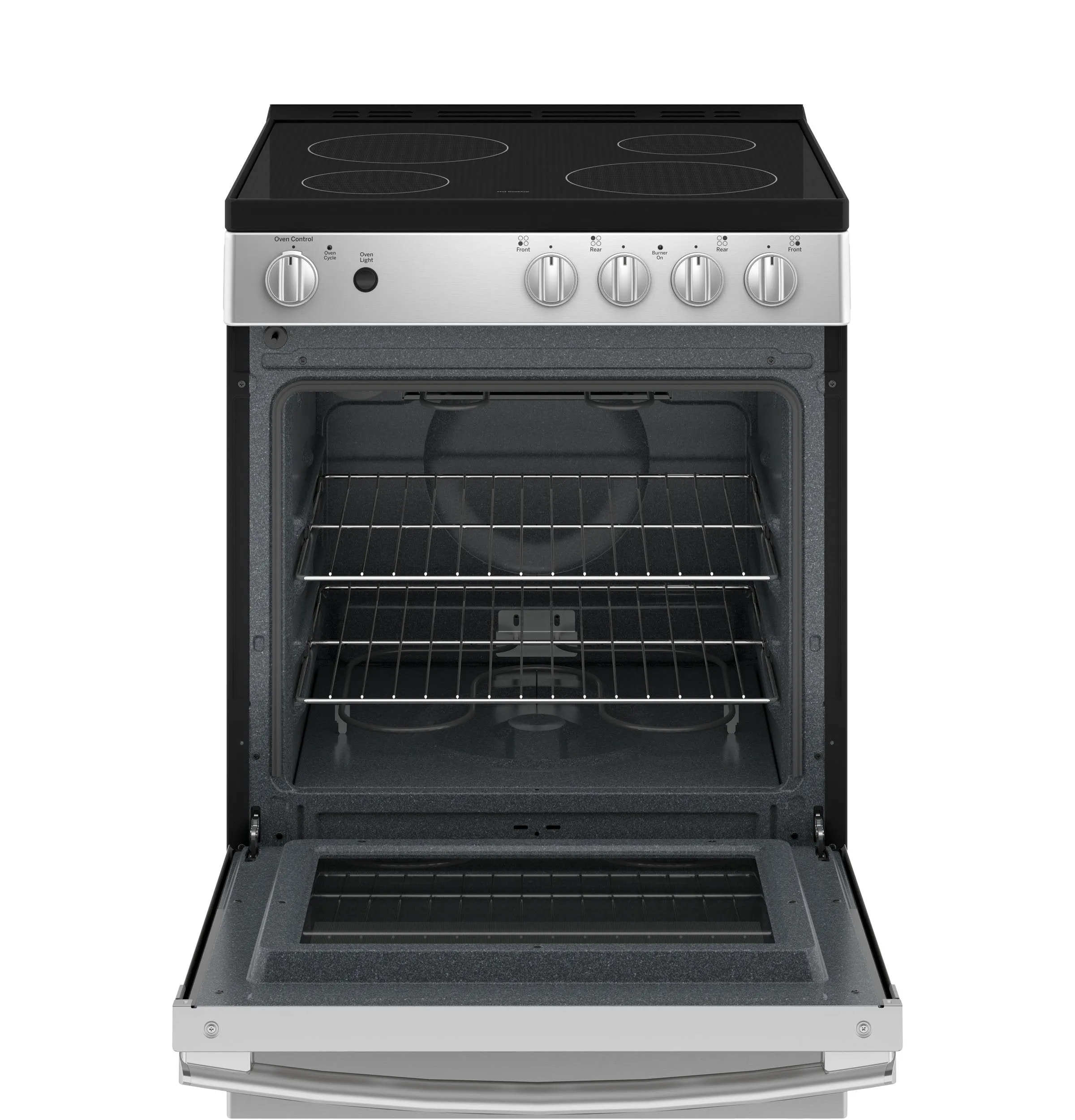 GE 24" Stainless Steel Freestanding Electric Range (2.9 Cu. Ft.) - JCAS640RMSS