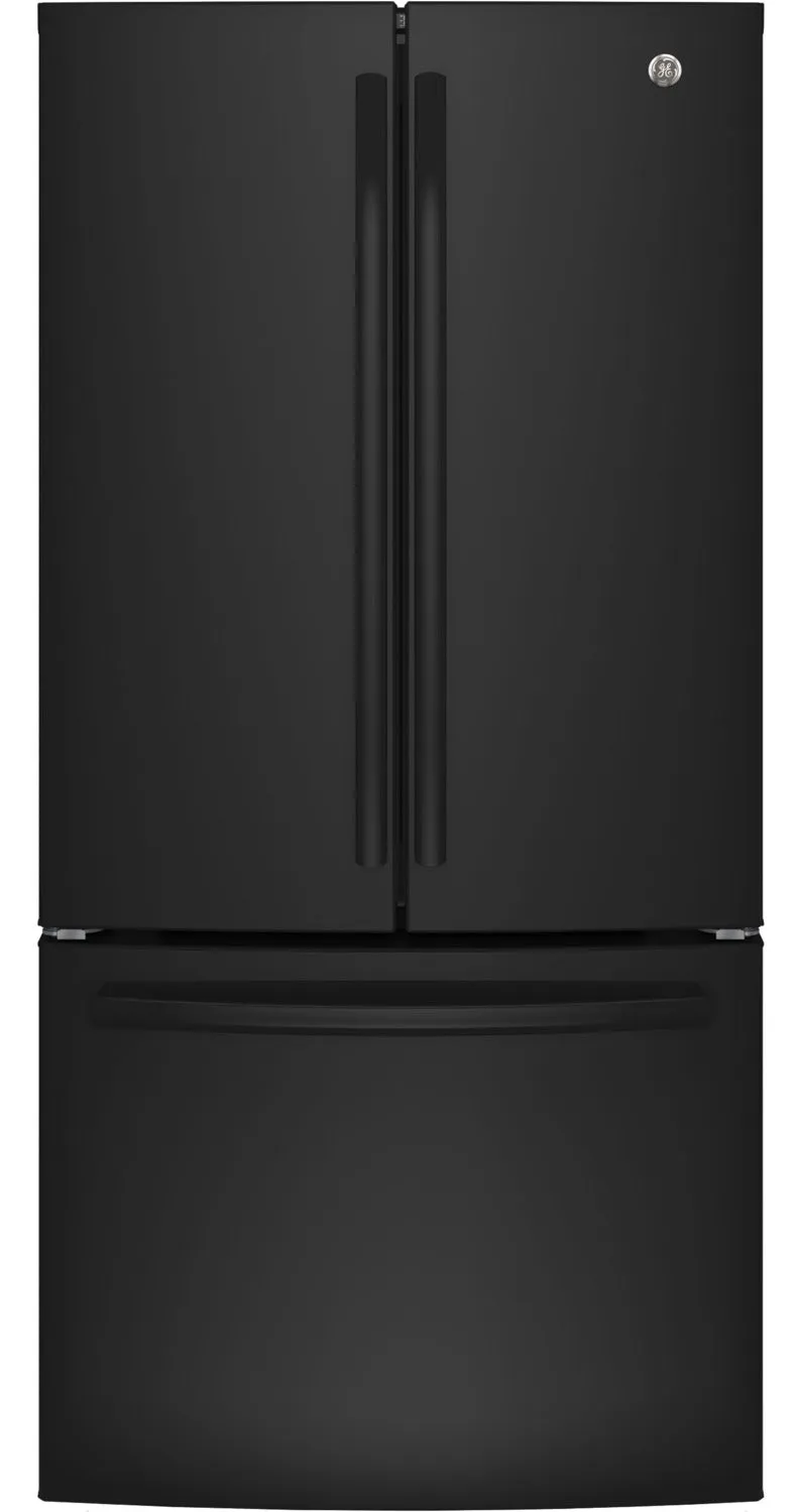 GE Black Counter-Depth French Door Refrigerator (18.6 Cu. Ft.) - GWE19JGLBB