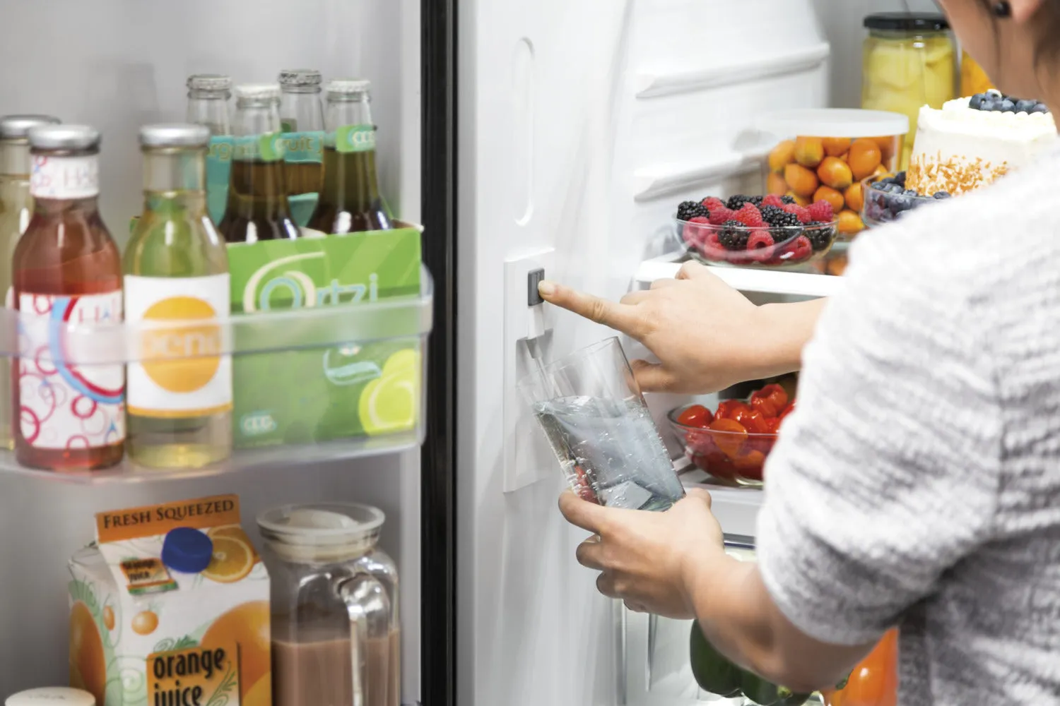 GE Black Counter-Depth French Door Refrigerator (18.6 Cu. Ft.) - GWE19JGLBB