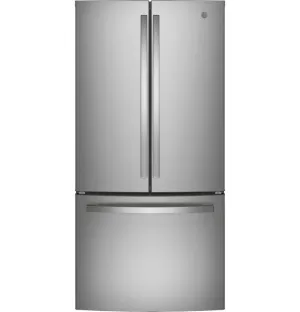 GE Fingerprint Resistant 33" Counter-Depth French-Door Refrigerator (18.6 Cu.Ft.)- GWE19JYLFS