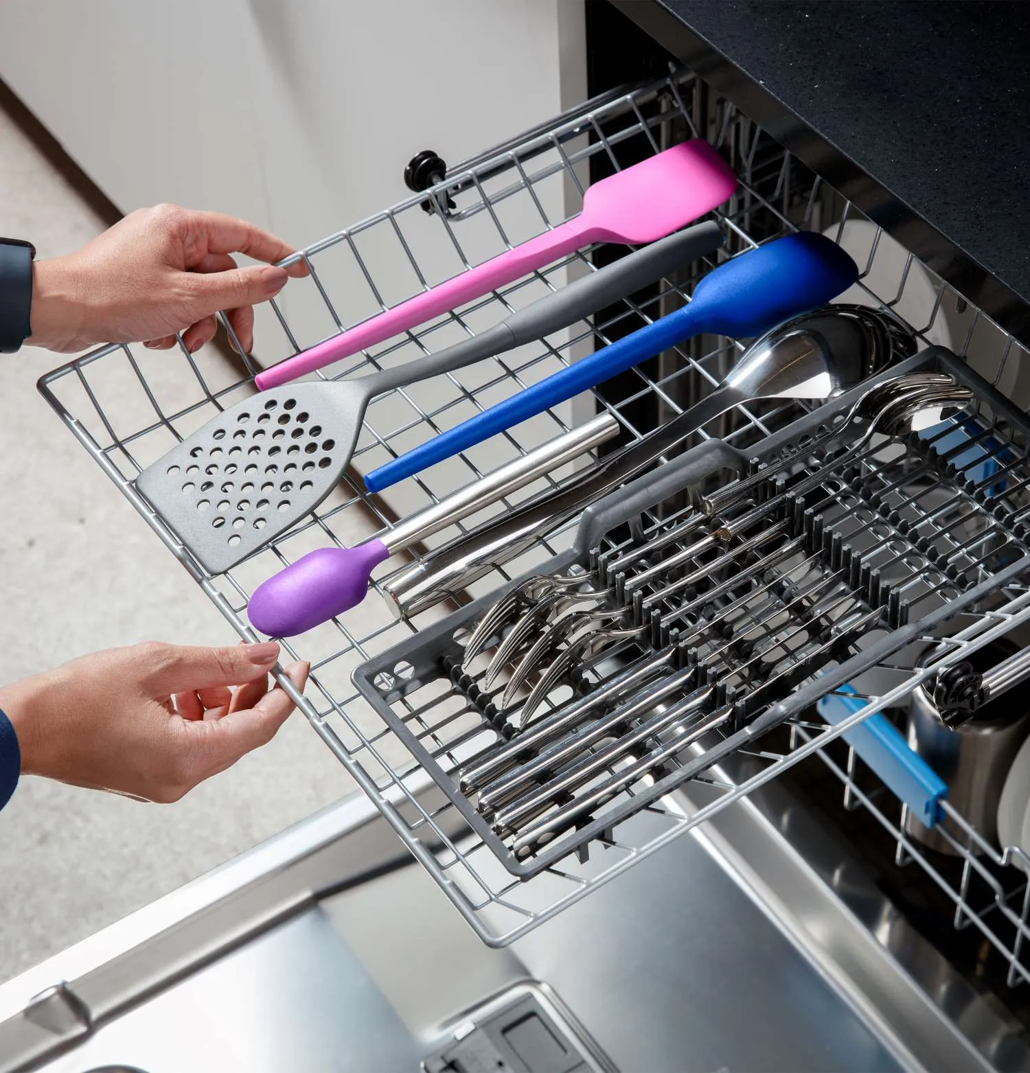 GE Profile 24" Fingerprint Resistant Stainless Smart Dishwasher with Stainless Steel Interior and Third Rack - PDP715SYVFS